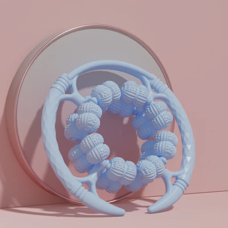 32-wiel ronde stimulator rolklemmen benen voor massage, ontstopt meridianen, ontspant beenspieren