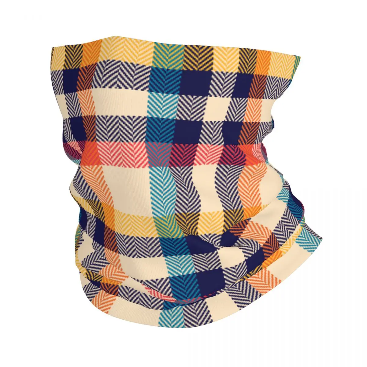 

Gingham Check Plaid Pattern Mask Scarf Accessories Neck Gaiter Herringbone Tartan Checkered Bandana Outdoor Sports Balaclavas