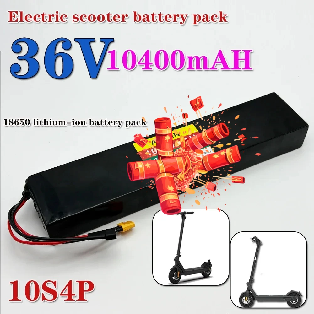 

36V 10400mAh Electric Scooter Lithium Battery 18650 10S4P battery pack 36V for 750W-1000W Electric Scooter Battery with BMS