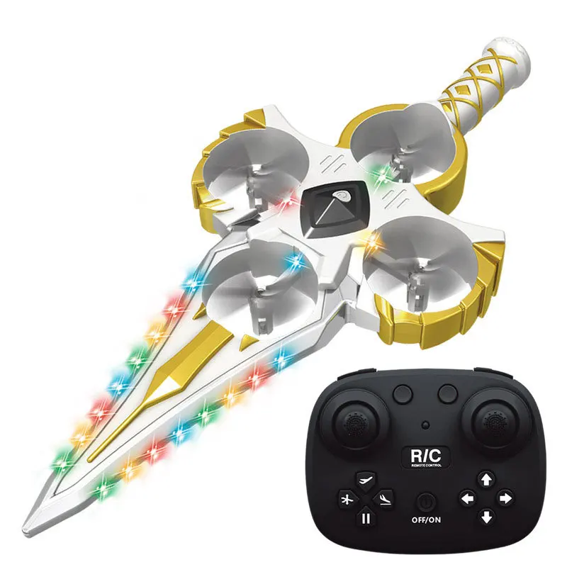 

FANDAO Cool Gesture Control Flying Sword LED Light Up Levitating Drone Stunt RC Magic Sword Toy for Kids Boys Girls Outdoor Play