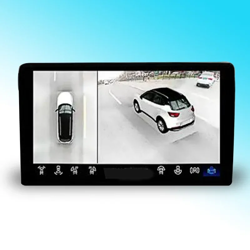 Car 3D panoramic 360 panoramic four-way recorder reversing assist system