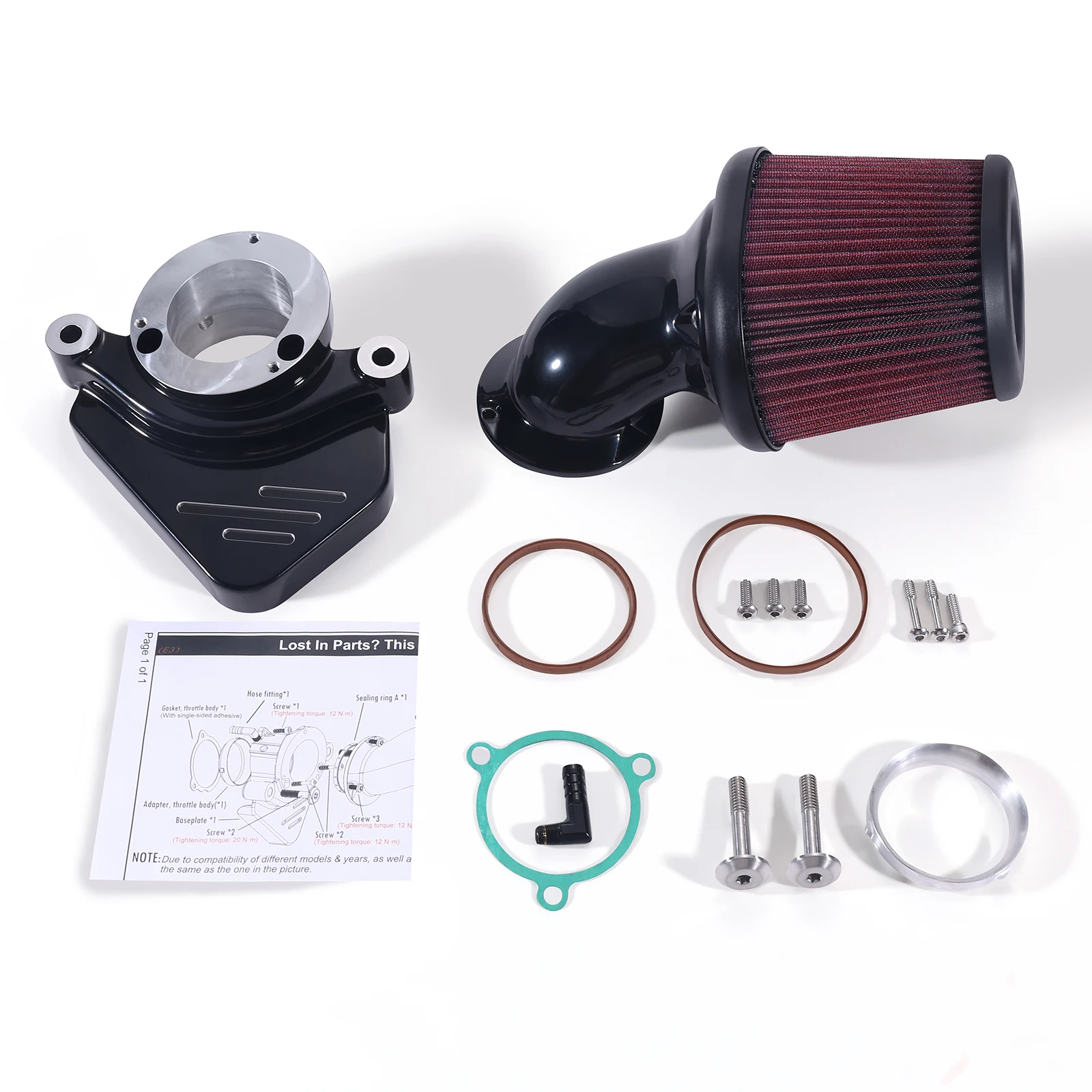 Performance Motorcycle Heavy Breather Extreme Air Cleaners Intake Filter for Harley Touring 2024-Later Softail 2025-Later
