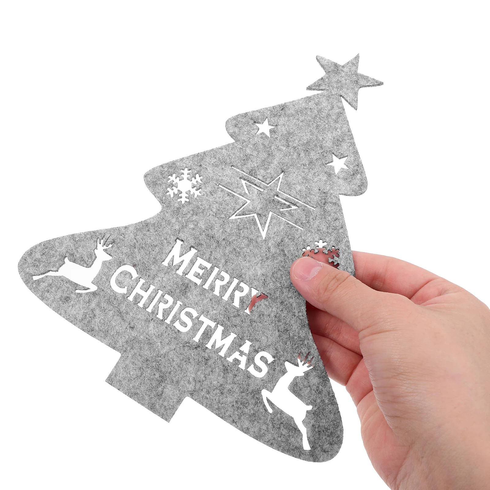 

4pcs Christmas Cutlery Holder Xmas Tree Silverware Sleeves Felt Tableware Storage Pouches For Holiday Party Dining