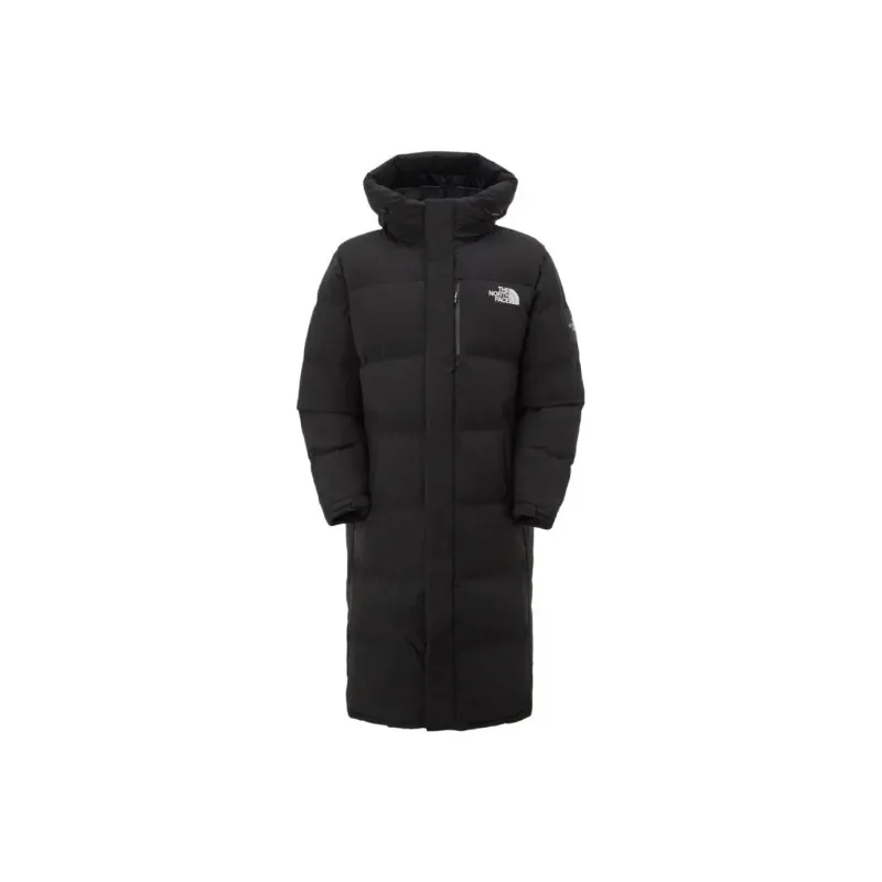 THE NORTH FACE FW23 Winter Keep Warm Logo Casual Warm Hooded Down Jacket Unisex Black