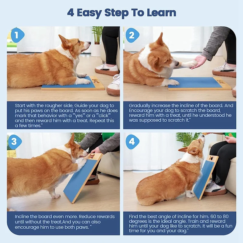 New Dog Scratch Pad For Nails With Treat Boxsnack Box Scratch Board For Dog Dog Nail Grinding Trainer For Grind Nails