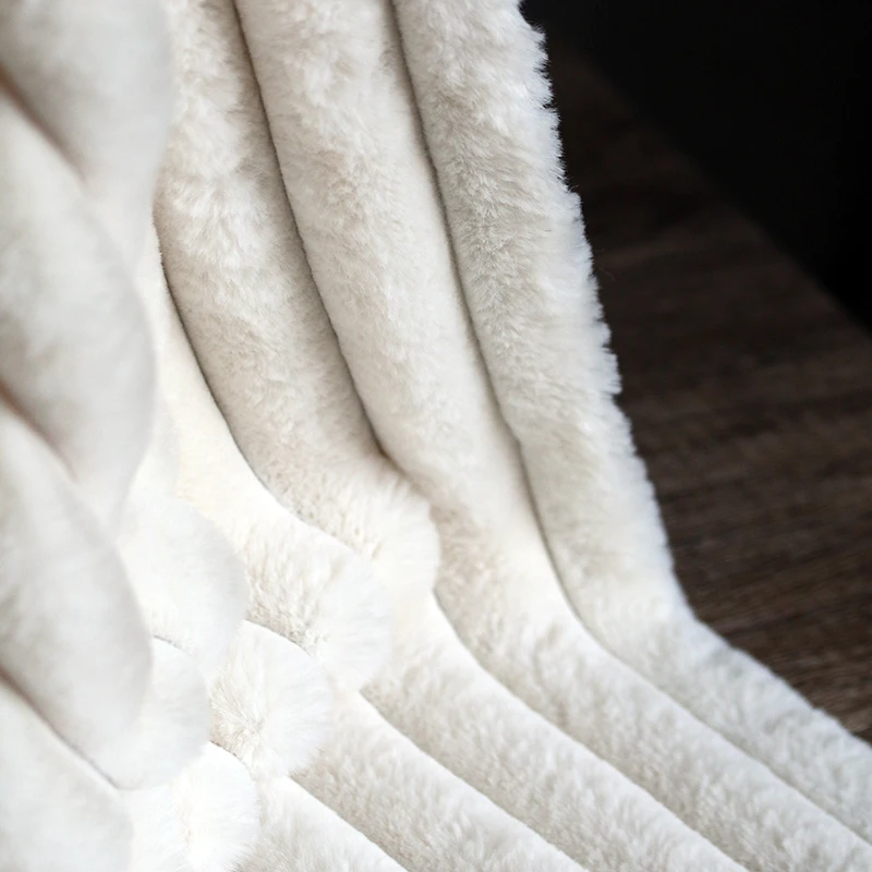 

thick artificial mink rabbit fox fur coat jacket faux fur fabric for patchwork High-grade fall/winter plush fabric