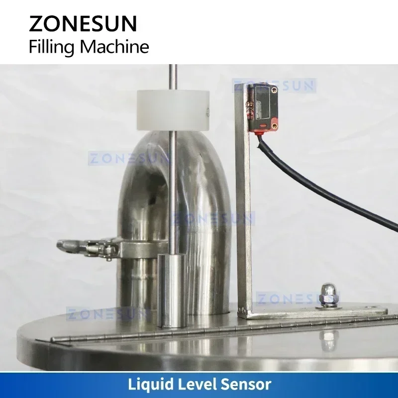 ZONESUN Automatic Liquid Filling Machine Thick Paste Filler Sauce Packaging Equipment Rotor Pump ZS-VTRP1D