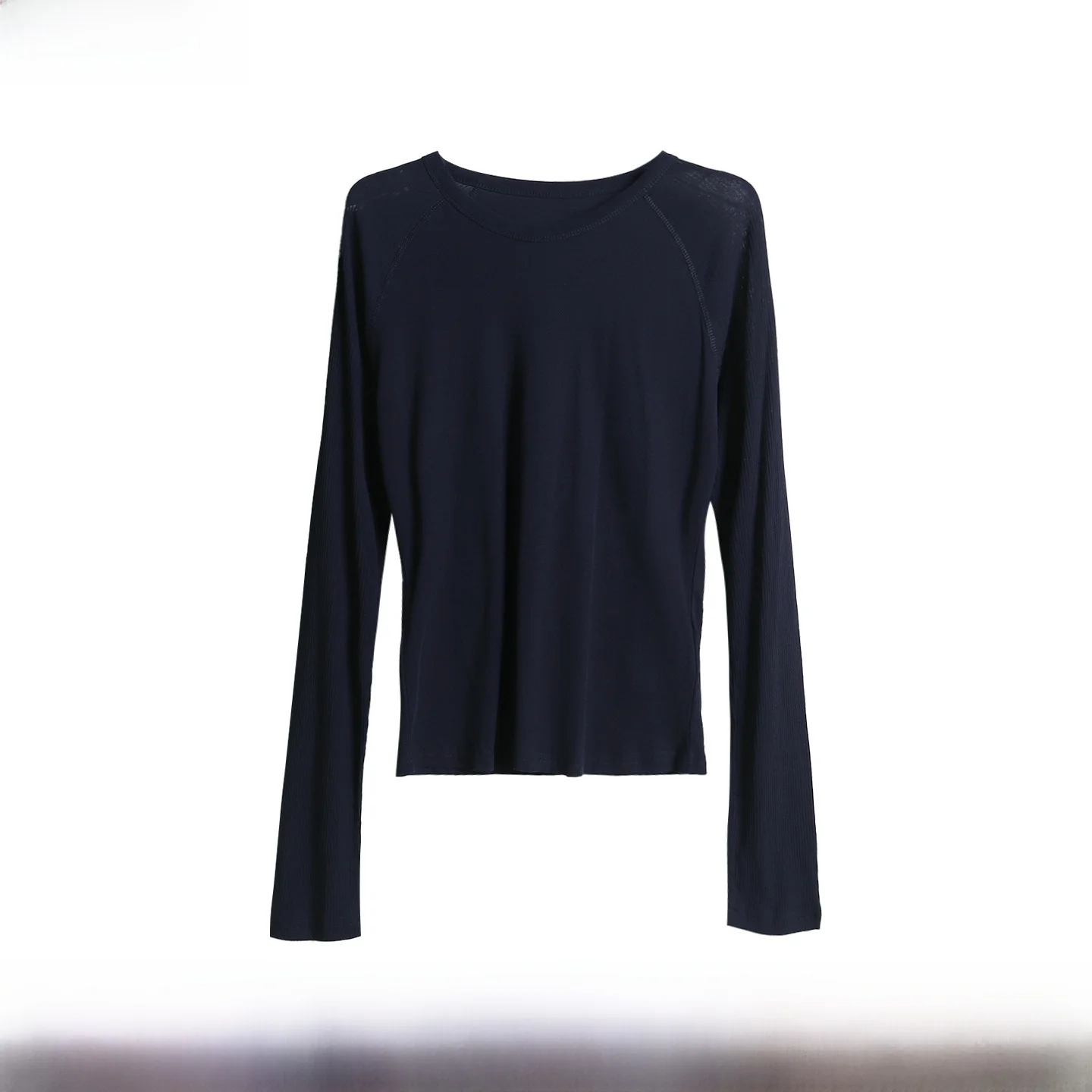 

Удобная облегающая женская футболка с цветной базой irt, круглая хлопковая футболка Ne Long Sve, дышащая, приятная для кожи, повседневная...