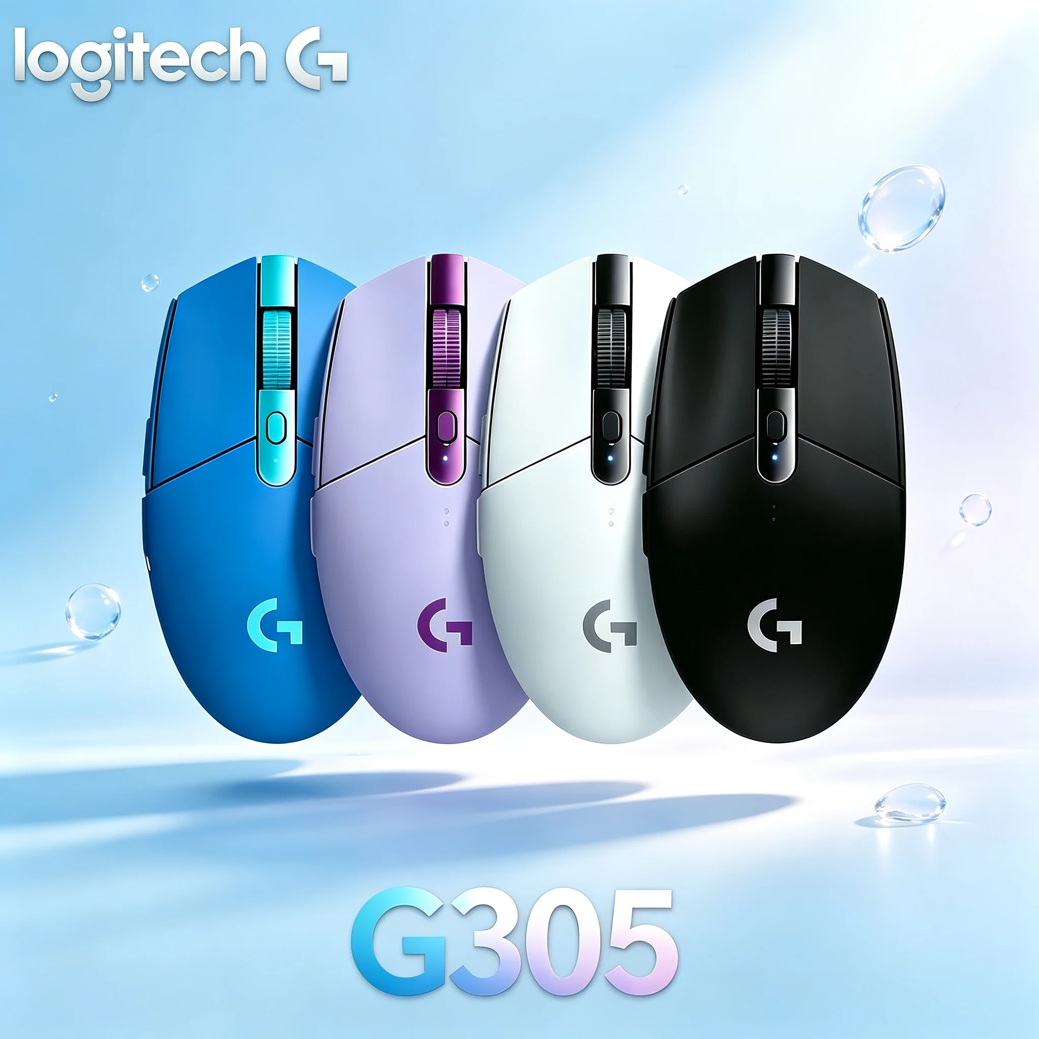 Logitech G305 Light‑Weight Wireless Gaming Mouse HERO 12000 DPI Optical Sensor Long Standby Battery For Esports Daily Office Des