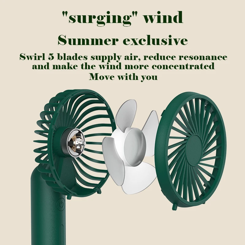 Draagbare Mini Fan Handheld Slaapzaal Desktop Fan 3 Speed Wind Draaibare Outdoor Mini Vouwen Elektrische Ventilator Gift Dropshipping