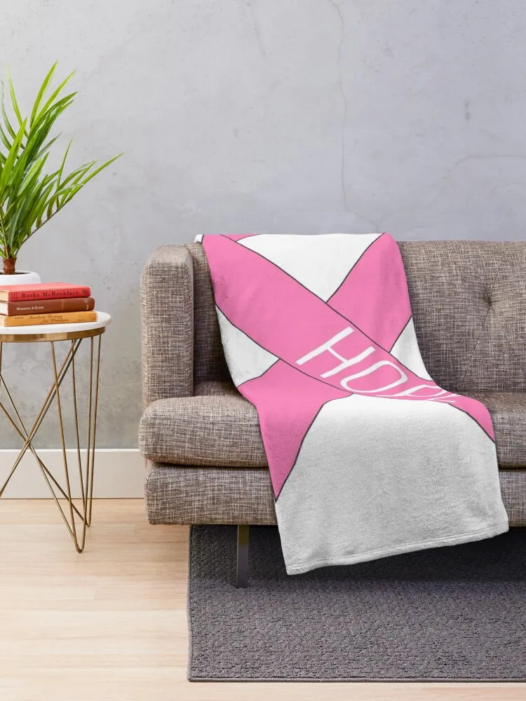 Breast Cancer Ribbon Hope Throw Blanket Decorative Sofas Extra Large Throw Kid'S Summer Beddings Blankets