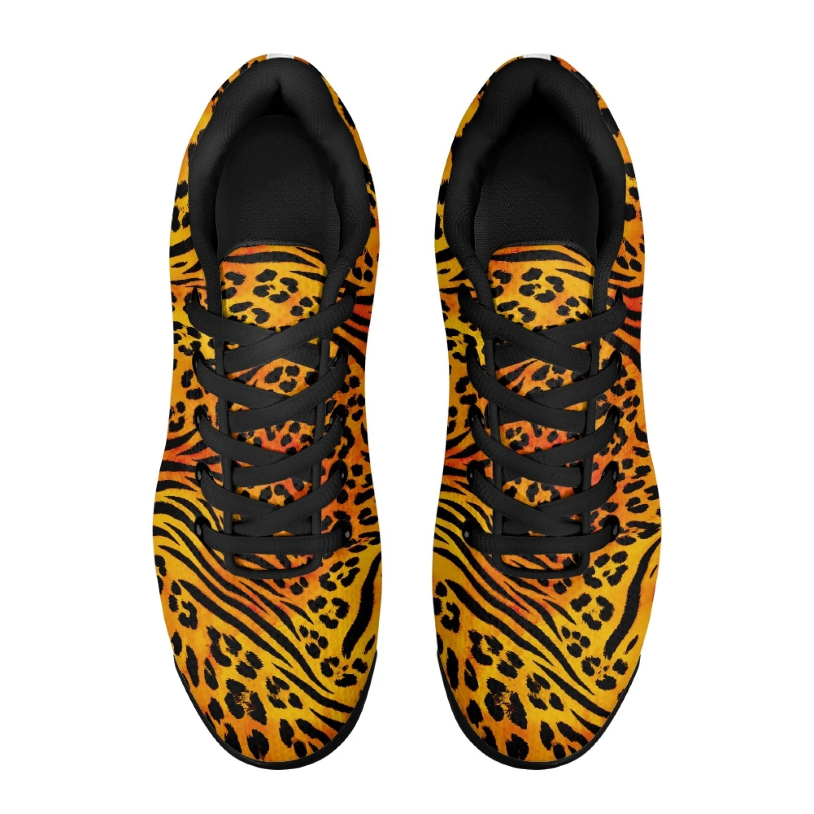PENSTROLL Leopard Tiger Comfort Air Cushion Sneakers for Gym Mesh Tennis Shoe Walking Shoes