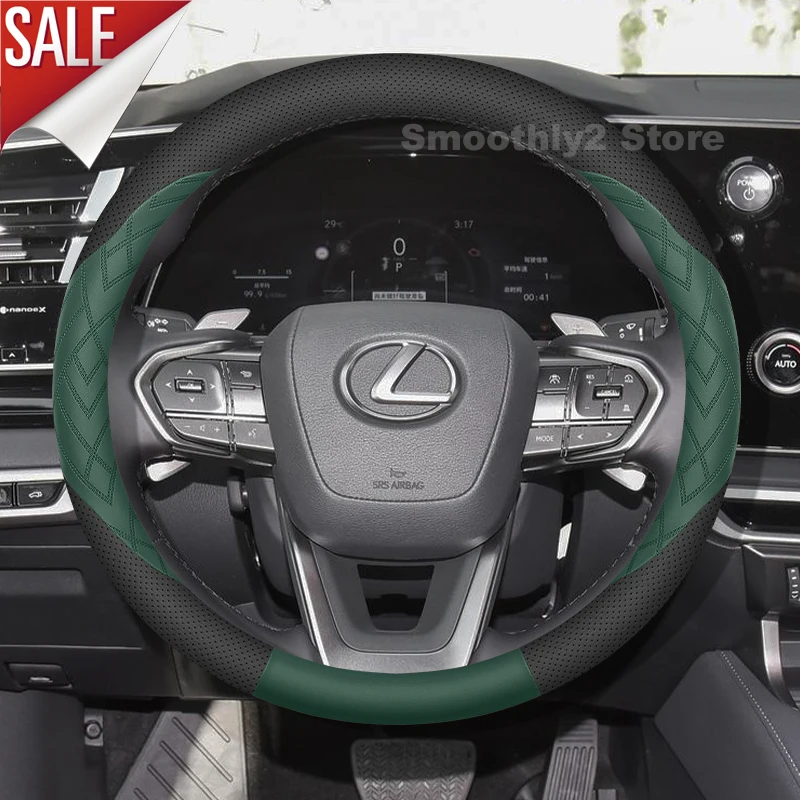 Leather Car Steering Wheel Cover For LEXUS RX350 RX350h RX500h RX450h+ Non-slip Covers For Covers Auto Interior Accessories 2026