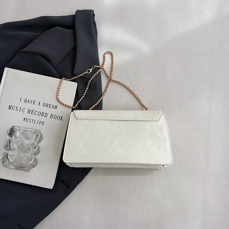 

Luxury Brand 2025 New Korean Style Tweed Bag - Simple & Stylish, Chain-Shouldered Small Square Purse, Perfect for Crossbody