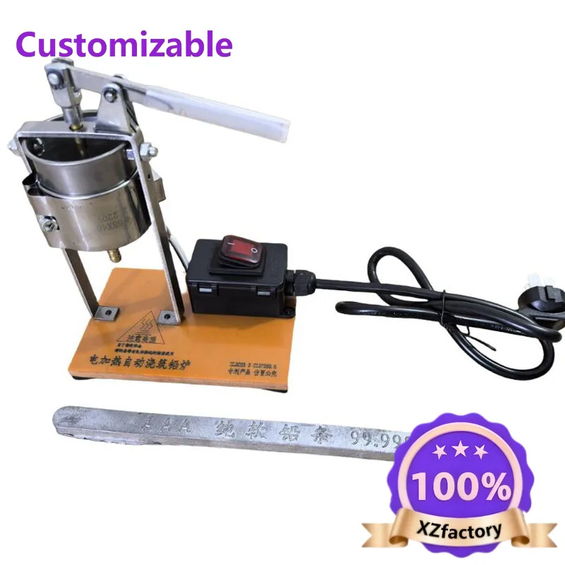 Factory Direct 2026 Top 220V Casting Lead Furnace, Lure Sinker Mold Automatic Feeding Tin Furnace, Lever-Type Lead Furnace