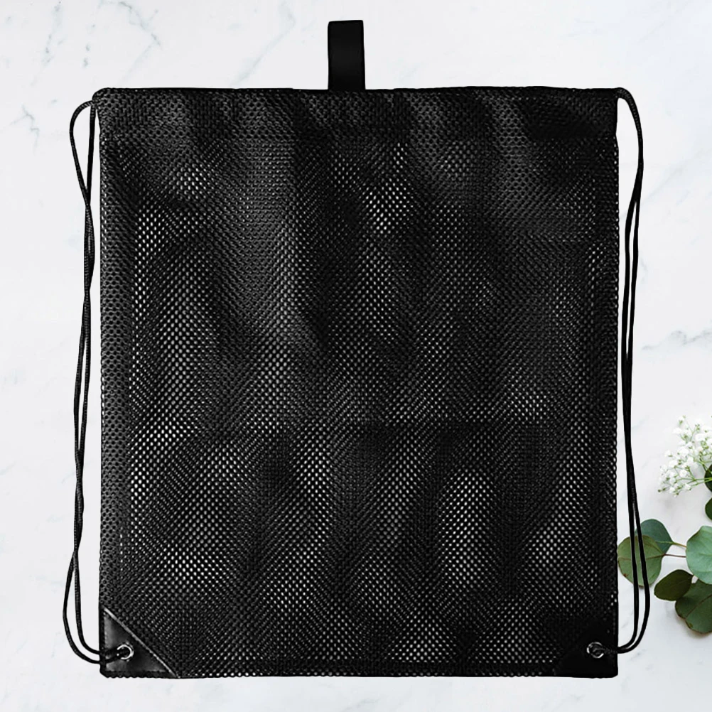 

1Pcs Drawstring Storage Bag Black Large Capacity Multifunctional Portable Shoulder Bag for Stationery Cosmetics