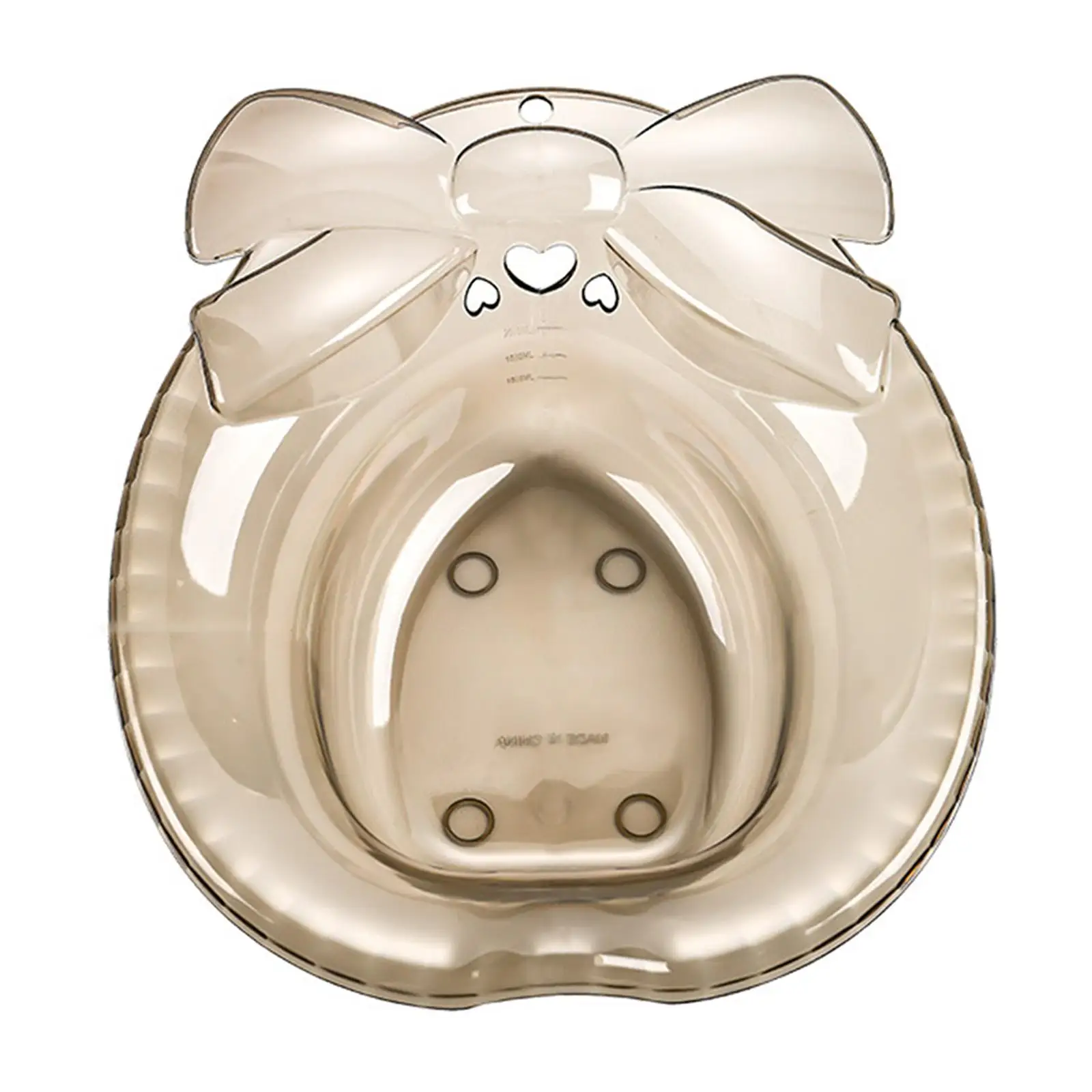 Reusable Portable Sitz Bath for Toilet Seat Women Men Elderly Hip Soak Tub Easy Store Hanging Hole Wider Seating PET Basin
