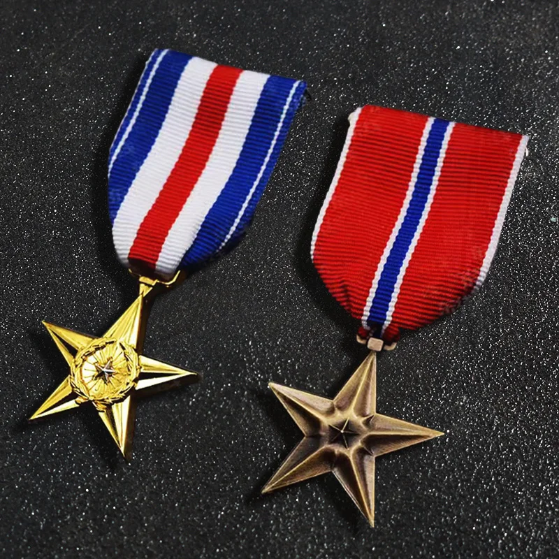 and Bronze Star Medal of the United States Reproduction of the Silver Star