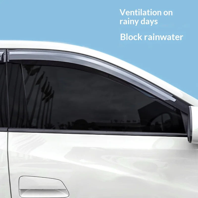 For Byd Dolphin Surf Dolphin Mini Car Window Visor Rain Guard Wind Deflector Glass Sun Shade Special Modification