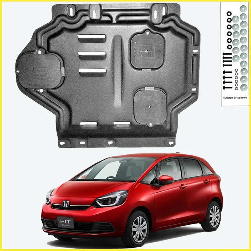 

Для Honda FIT 2021-2024 черная защитная пластина под двигателем, брызговик, крышка крыла, защита от брызговика