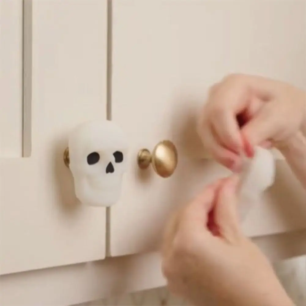 

Silicone Halloween Skeleton Door Handle Halloween Props Skull Decoration House Door Handle Cover Home Decoration