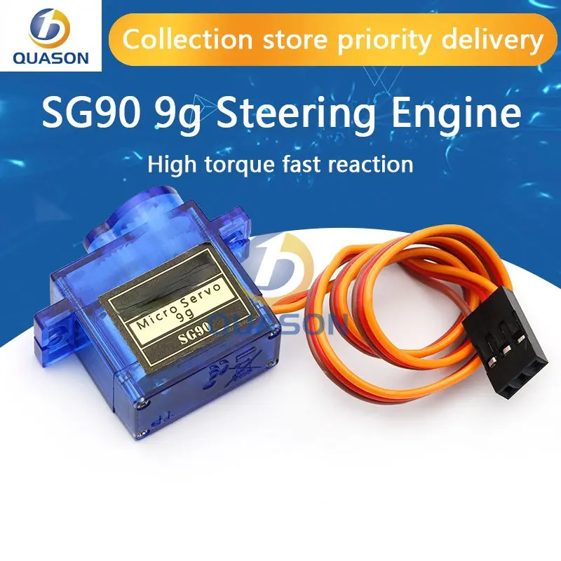 Official Smart Electronics Rc Mini Micro 9g 1.6KG Servo SG90 for RC 250 450 Helicopter Airplane Car Boat For Arduino DIY