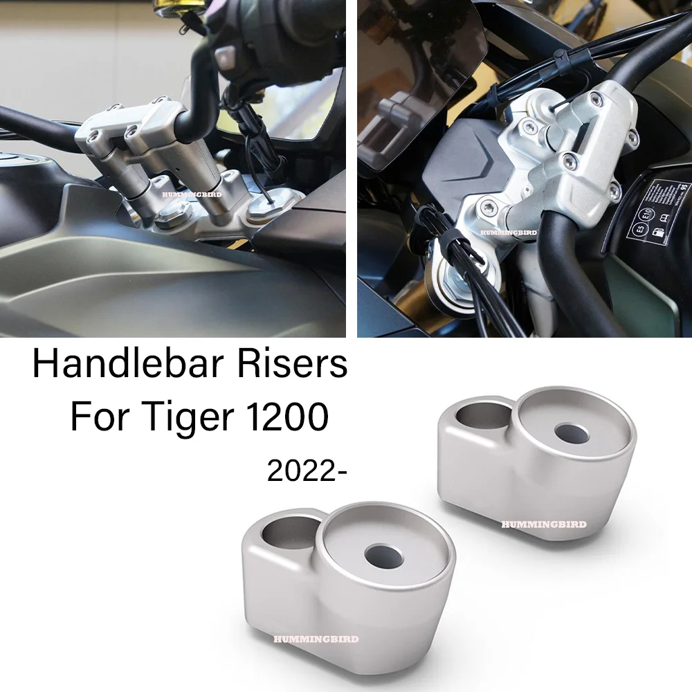 Handlebar Risers Bars Clamp With Offset Handle Heightened2022 - For Tiger 1200 Tiger1200GT Tiger1200 GT PRO Accessories