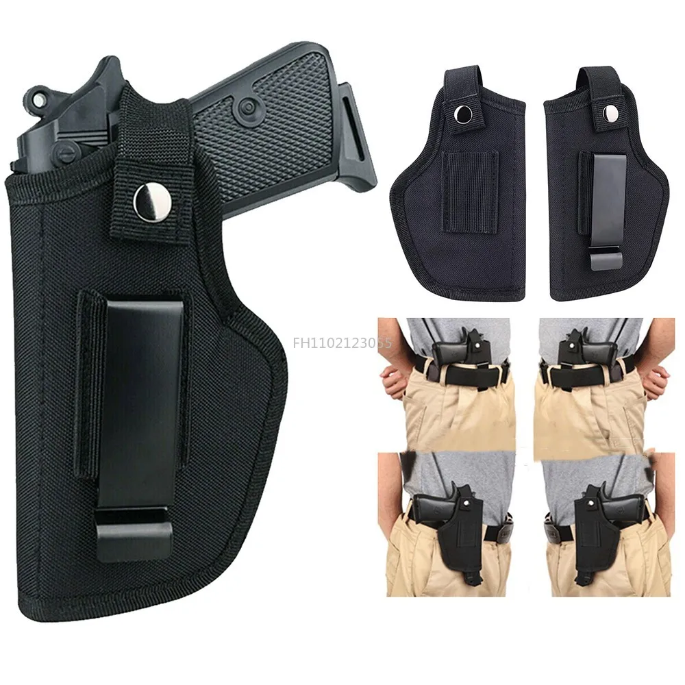 600D Nylon Tactical Gun Holster Concealed Carry Holster Wear Belt Holster Airsoft Gun Bag Compact Subcompact Tactical Equipment