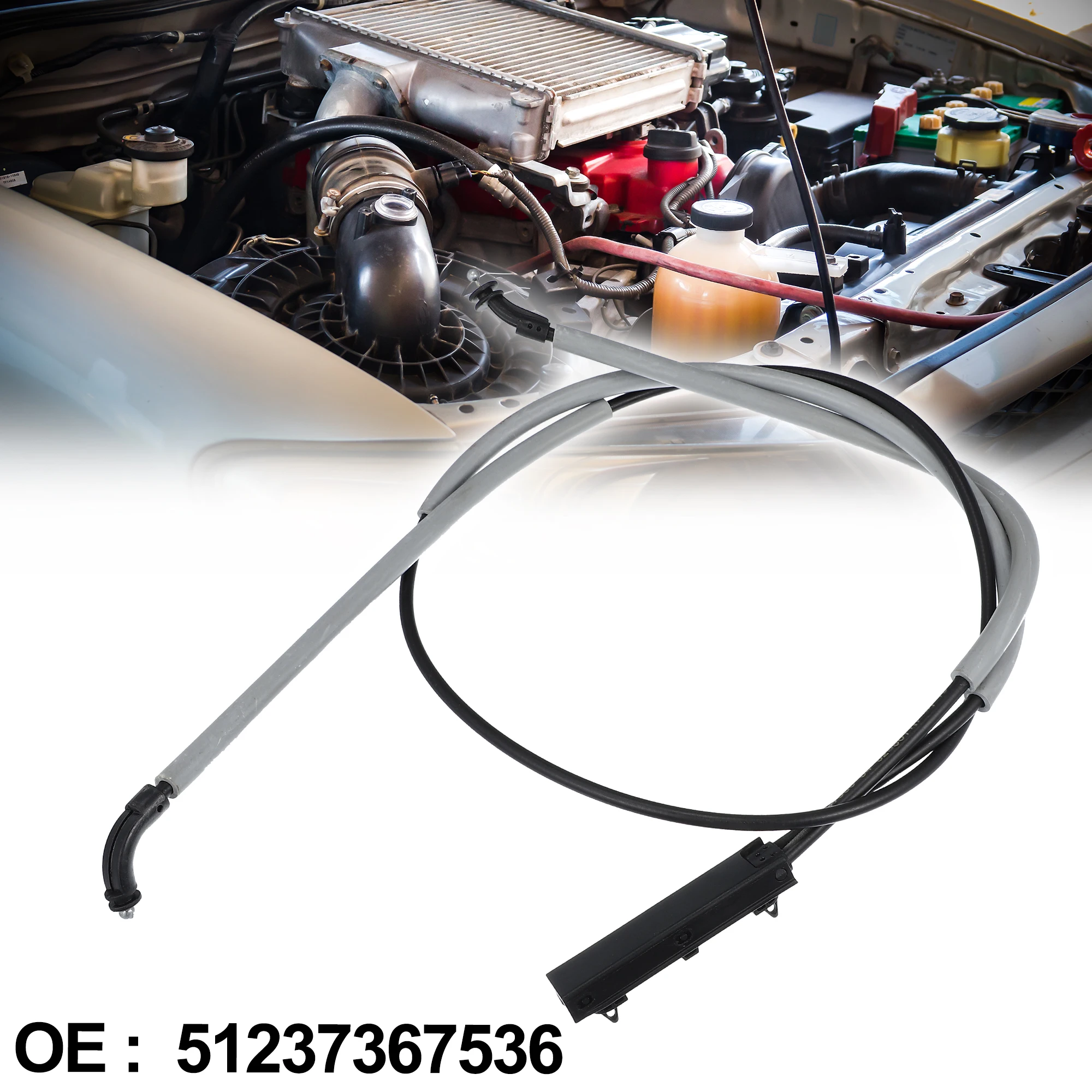 

UXCELL 51237367536 Hood Bonnet Release Cable for BMW X6 2015-2019 for BMW X5 2014-2018