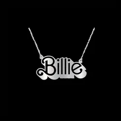 Fashion Silver Color Billie Pendant Necklace for Women Clavicle Chain Necklace Exquisite Jewelry Accessories Gifts