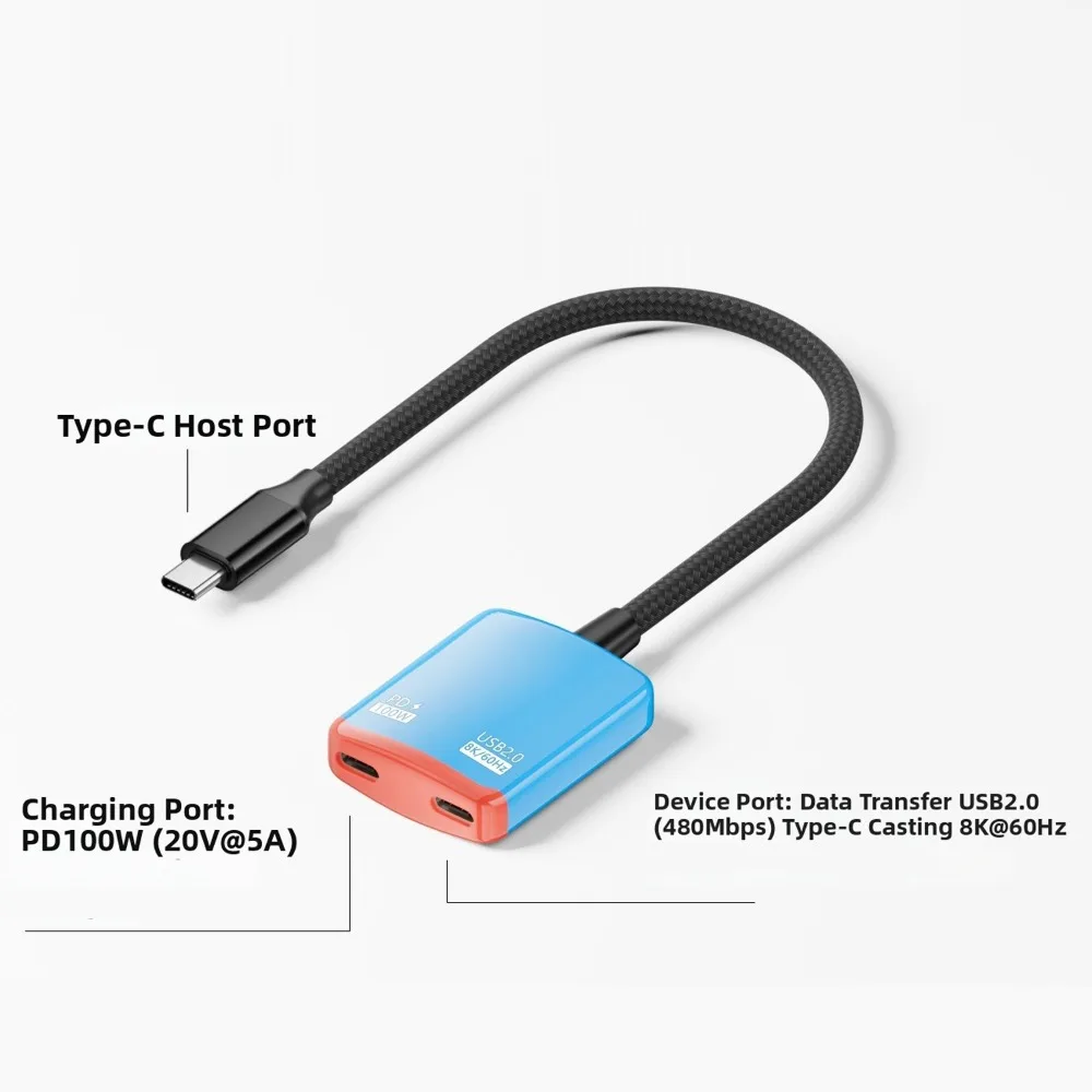 2 In 1 Type-C Split…