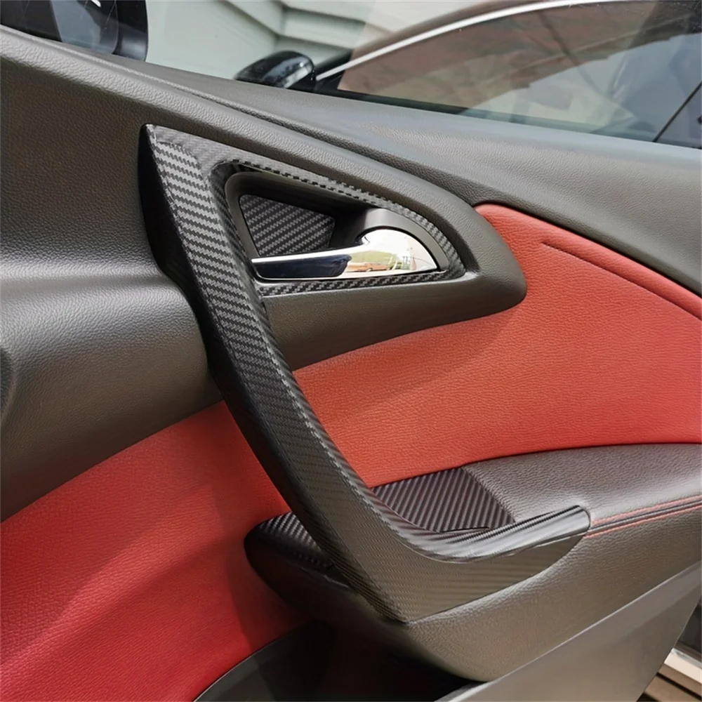 Carbon Fiber For Opel Astra J P10 Car Film Interior Stickers Center Console Gear Dashboard Air Door Handle Lift Panel