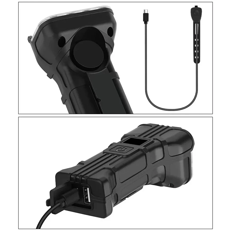 

LED Bicycle Headlight Rechargeable With Horn Mountain Headlight Bicycle Riding Safety Light Specially Designed For Night Riding