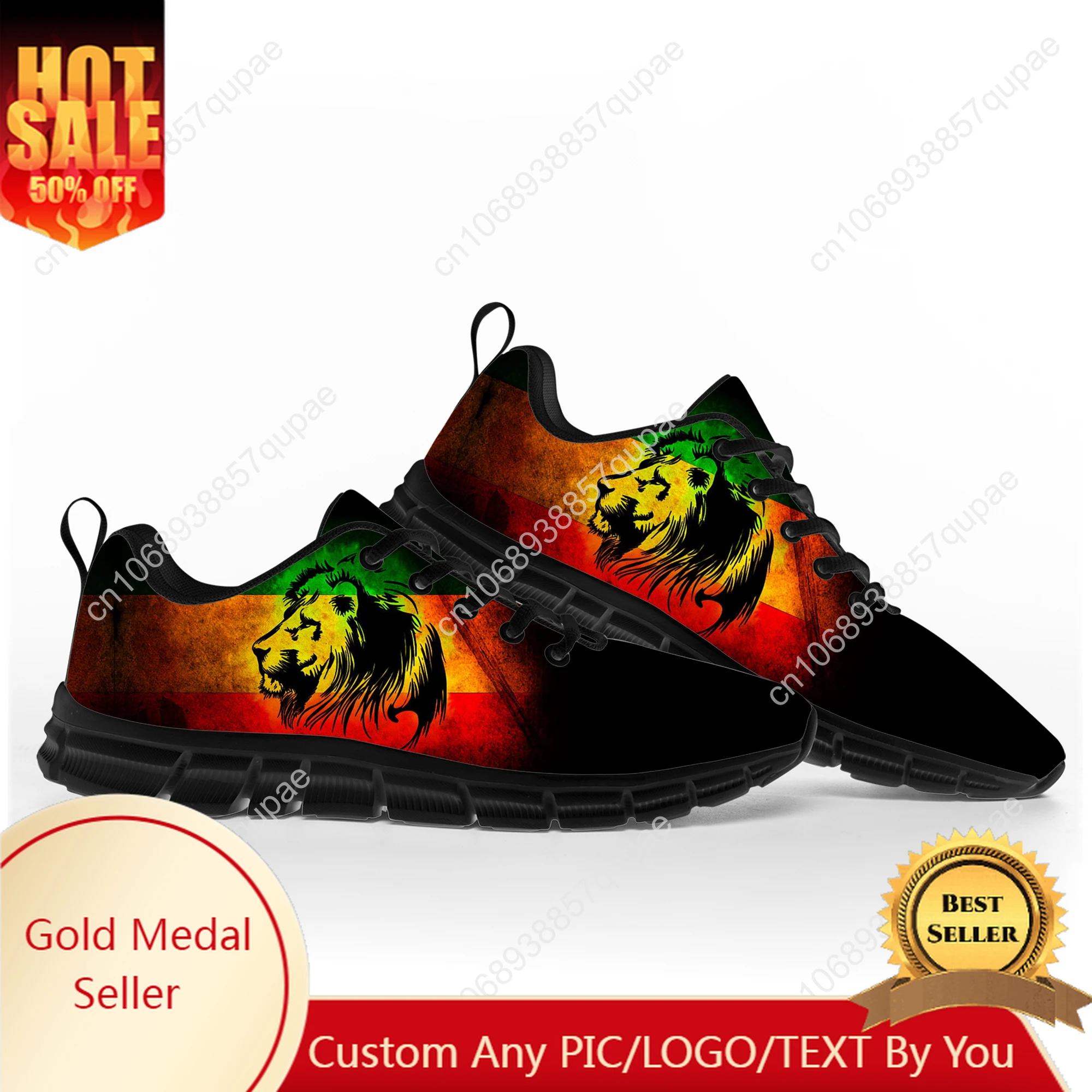 

Reggae Rastafarian Rasta Rastafari Lion of Judah Sports Shoes Mens Womens Teenager Sneakers Casual Couple Shoes