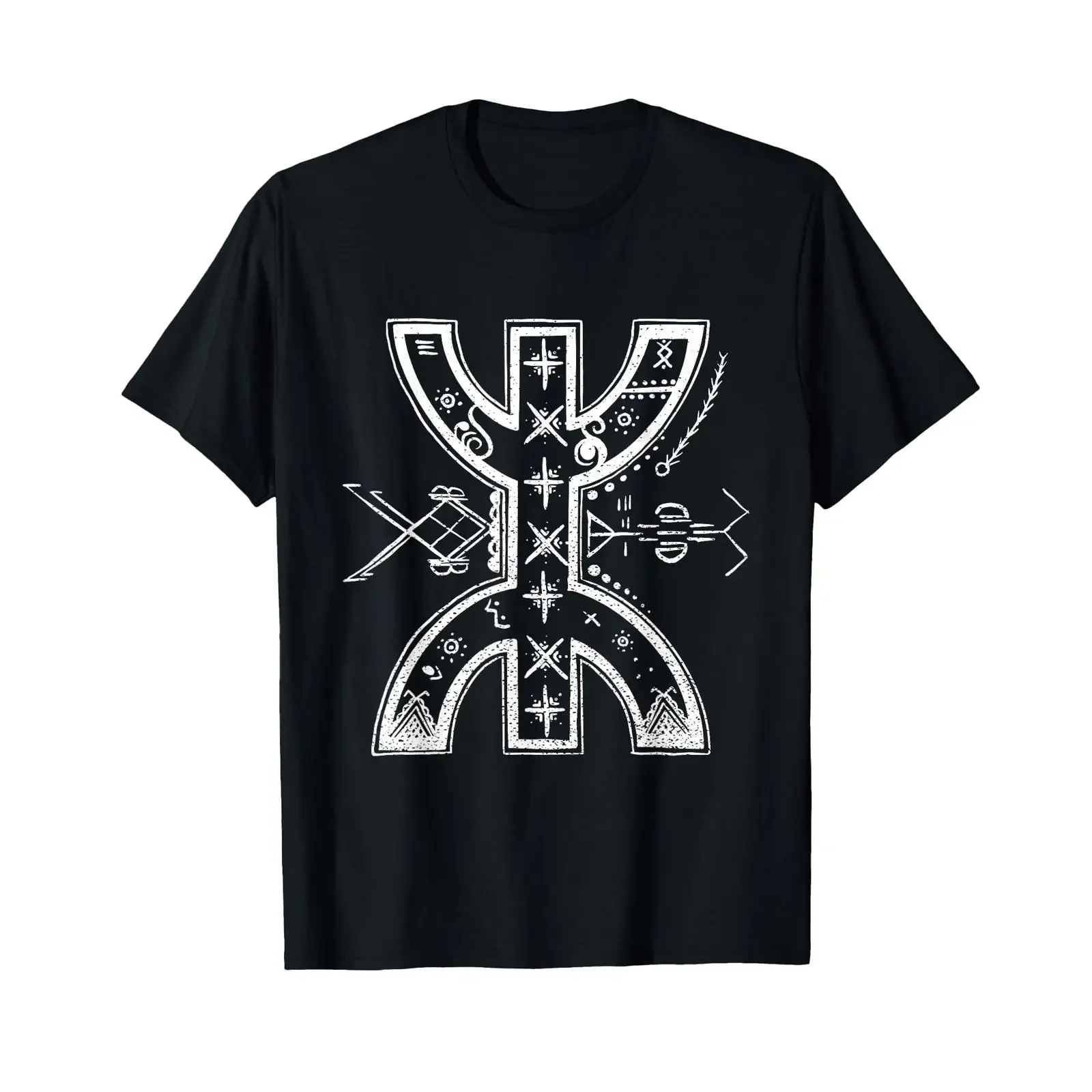 Amazigh Berber Symbol T Shirt vintage Washed Comfortable streetwear Versatile Soft Stretched graphic designer clothes Slightly