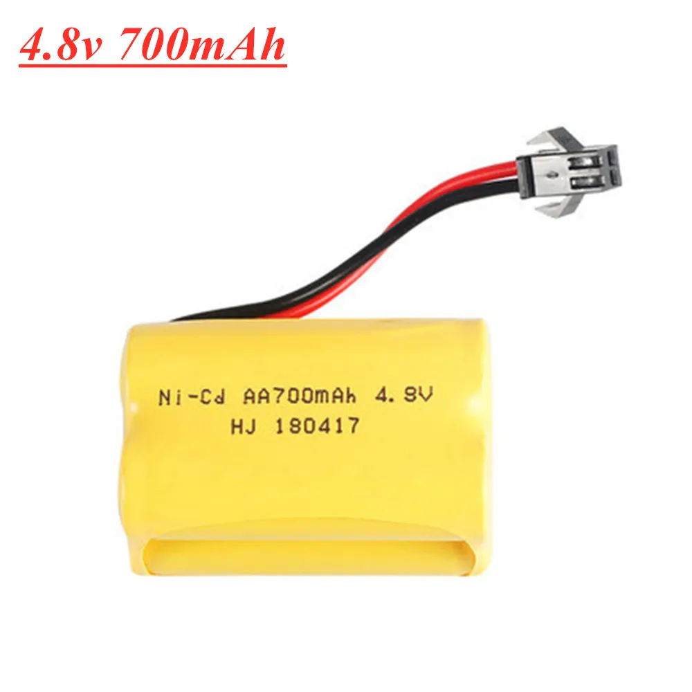 4.8v Ni-CD Battery 700mAh 4.8v Rechargeable Battery 4* AA Batteries Pack For Rc toys Boats Cars Tanks Robots Guns  1-10Pcs