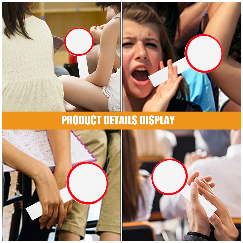 8pcs Scoreboard Dry Erase Handheld Whiteboard 10x20cm Red Frame Material Reusable Blank Board Judges Voting Games