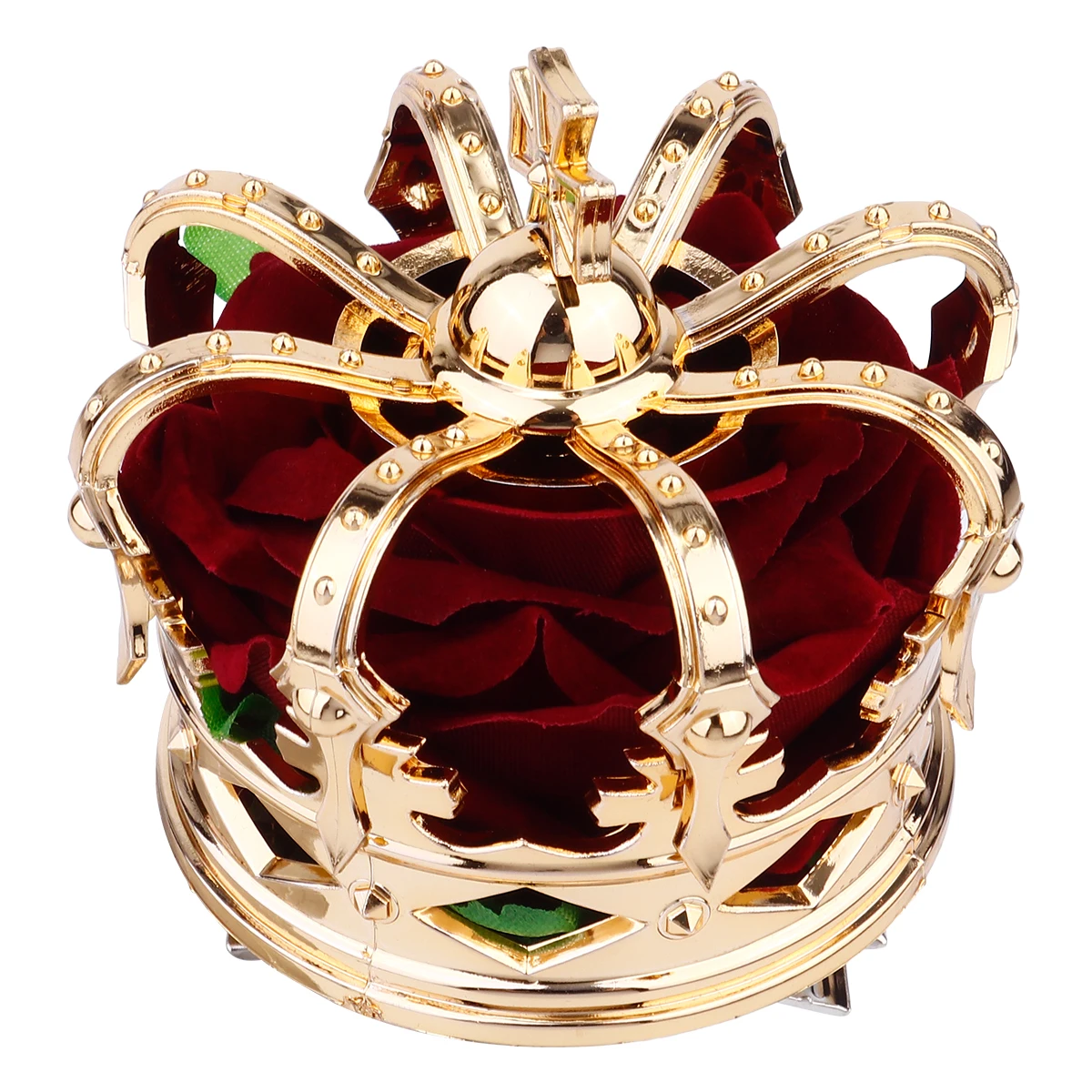 

1pc Red Three-Dimensional Crown Hairpin Crown Hairpin Durable 3D Head Halloween Headdress Party Queen Accessories
