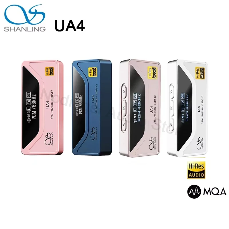 

SHANLING UA4 Portable Headphone Amplifier USB DAC AMP MQA HIFI Amplifier Hi-Res Audio ES9069Q PCM768 DSD512 3.5mm 4.4mm Output