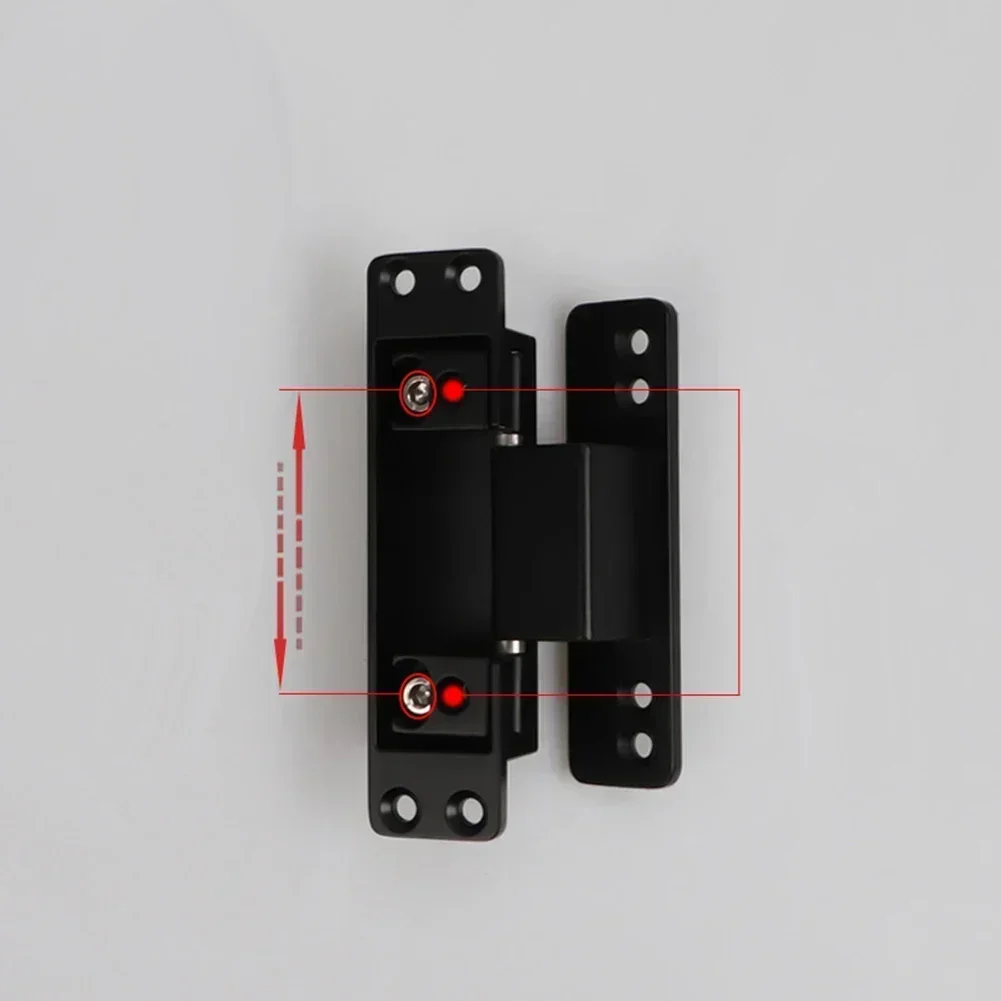 Invisible Door Hinge Adjustable Door Connector Heavy Duty Door Hinges Aluminum Alloy Furniture Bookcase Window Cabinet Hardware