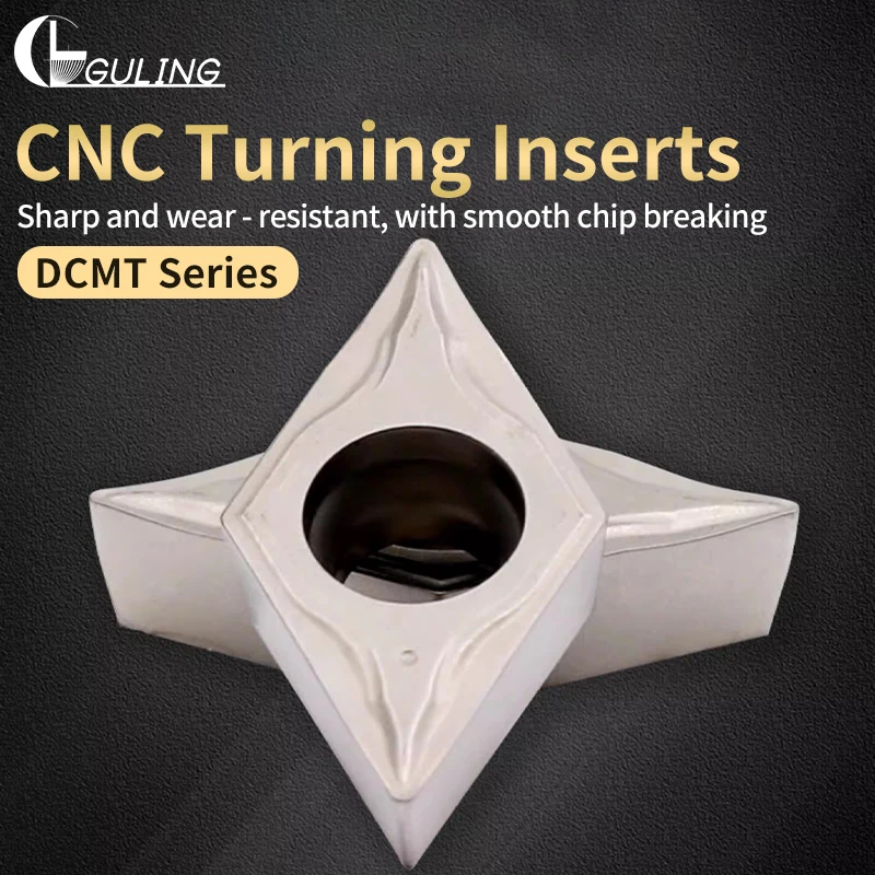 

Ромбовидные твердосплавные токарные пластины с ЧПУ DCMT070204 для меди и алюминия, токарный станок для обработки нержавеющей стали, износостойкие