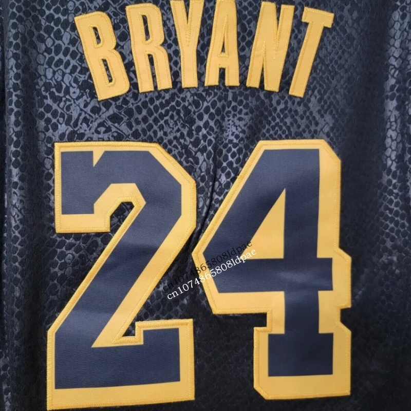 Basketball Jersey Oversize Men Kobe 24 Bryant Athletic Sports Women Snakeskin MAMBA Embroidery High Street Hip Hop Sportswear