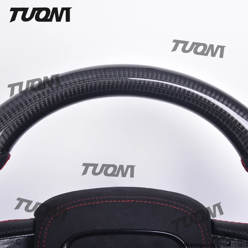 Custom Racing Car Carbon Fiber Steering Wheel For Dodge Charger SRT Challenger