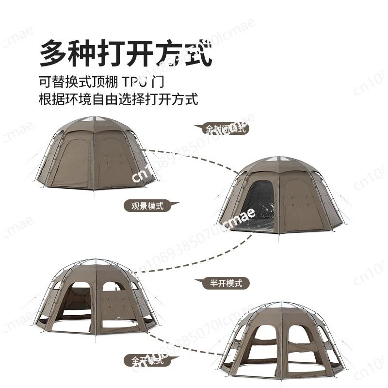 Large Space Dome Tent, Tea Making Tent, Outdoor Camping Equipment, Breathable Tent, Living Room