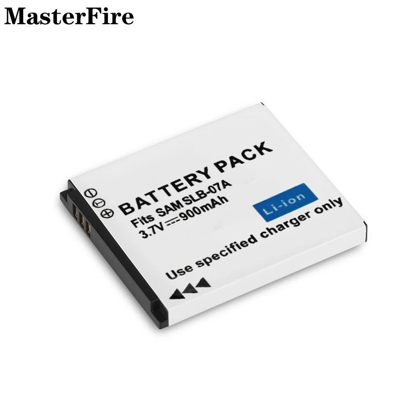 10PCS 3.7V 900mah Rechargeable Battery Pack SLB-07A SLB07A for Samsung DIGIMAX-ST45 ST50 ST500 ST550 PL150 TL100 TL220 Batteries