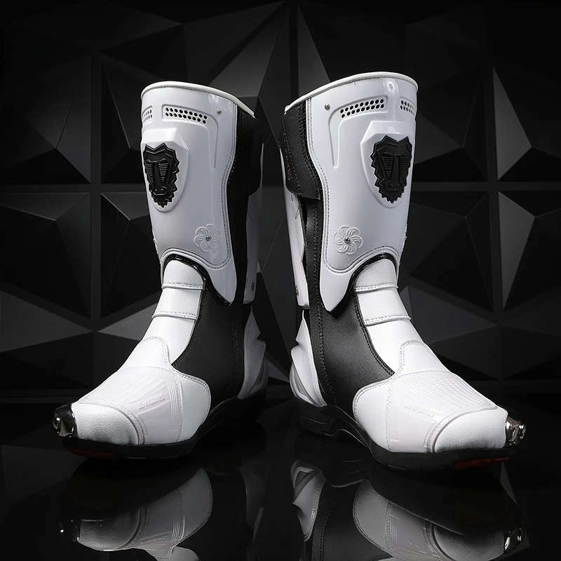 

2025 Motorcycle Long Boots Motocross Off-Road Rally Professional Racing Boots Motorbike Rider Biker Shoes Protection Equipment