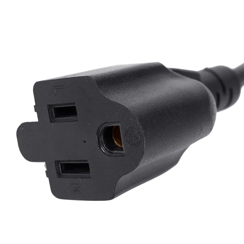 

【Buy Now】10Pcs 1Ft IEC 320 C14 Male Plug To NEMA 5-15R 3 Prong Female PC Power Adapter Cable Black