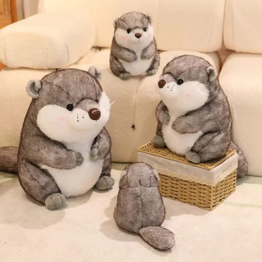 

Creative Chubby Face Otter Plush Toys PP Cotton Fluffy Plush Otter Dolls Soft 20-45CM Animals Stuffed Toys Children's Day