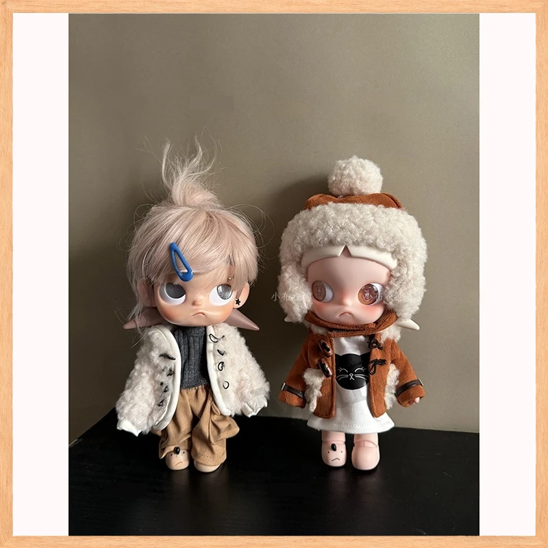 

Fits Zsiga Doll Clothes Gingerbread Man Style 1/8 Scale Articulated Doll Fleece Coat Hat Compatible With Dimoo/Molly/Hacipupu