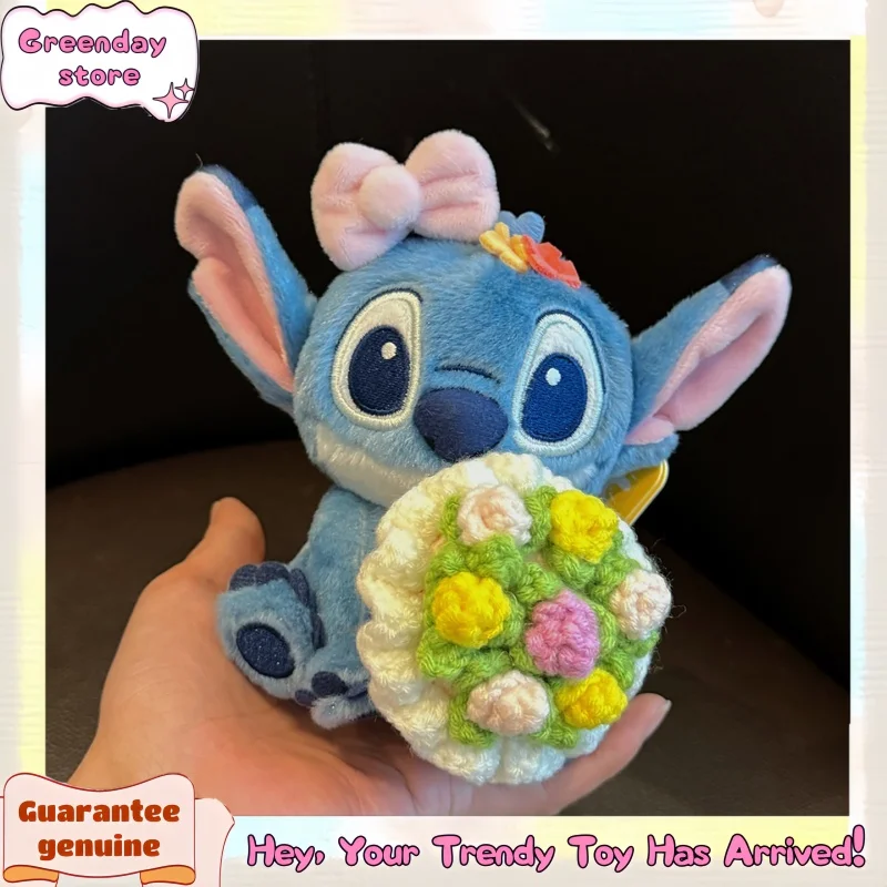 

Potdemiel Disney Stitch Keychain Plush Toys Cute Doll Backpack Pendant Decor Multi Style Stitch Plush Doll Trendy Play Toy Gift